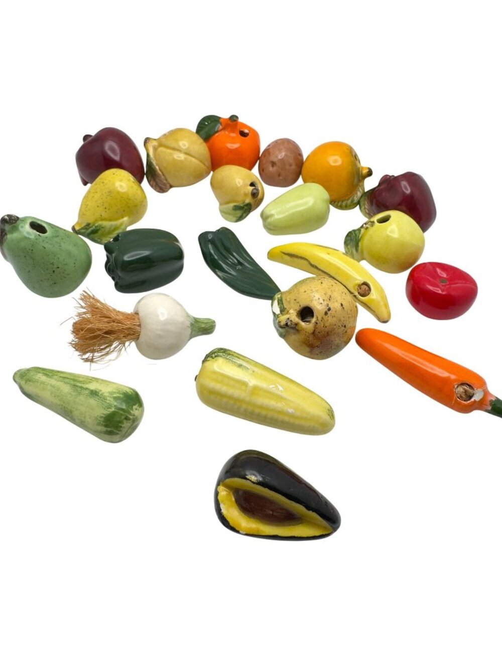Loose Kitchen Ceramic Fruits Vegetables Decor Replacement Tomato Onion No Rope